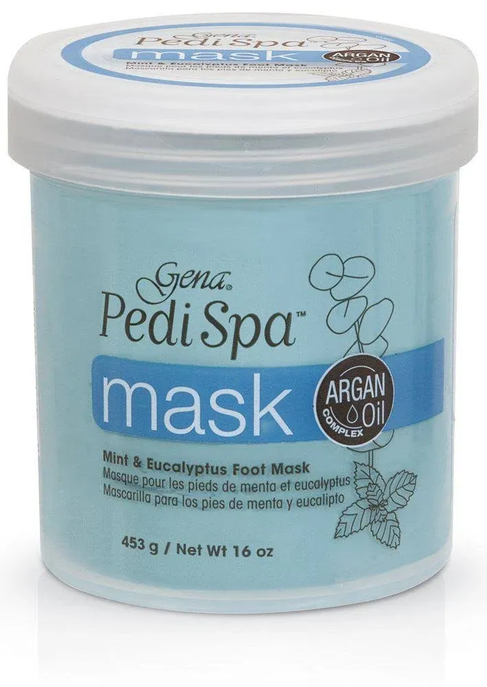 Gena ® Pedi Spa Mask with Mint Eucalyptus and Argan Oil Foot Care 453 g / 16 oz