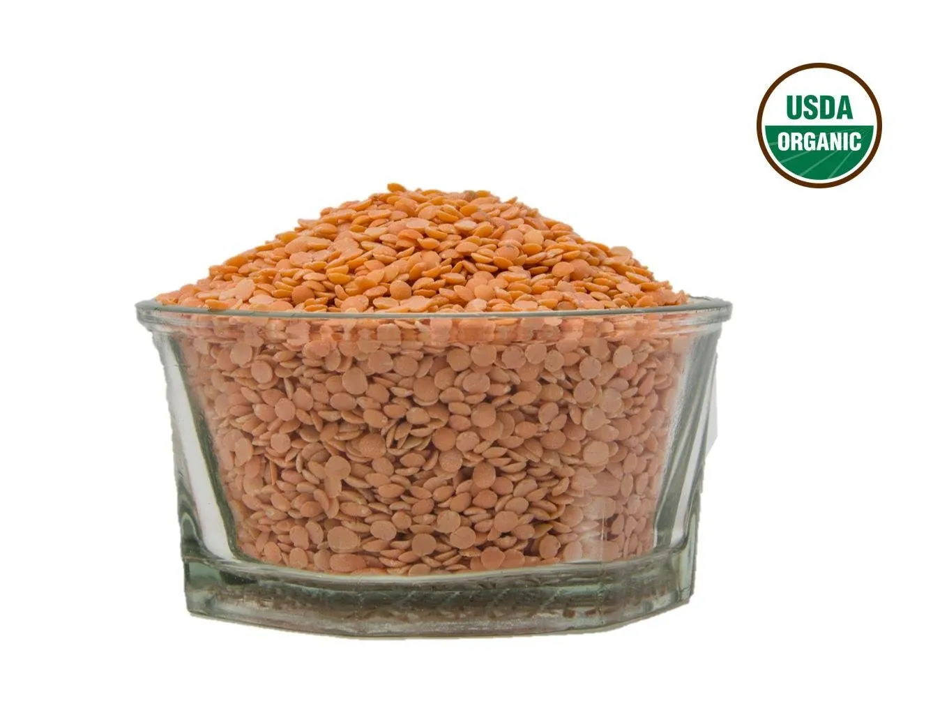 AIVA ORGANIC MASOOR DAL (Lentil Split) - USDA Certified 4 LB