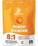 Jungle Powders Freeze Dried Peach Powder 3.5 Ounce Bag Powdered Freeze Dried Peaches Peach Powder for Baking Peach Flavoring Freeze Dried Fruit Powder No Sugar Added Filler Free Dehydrated Peaches