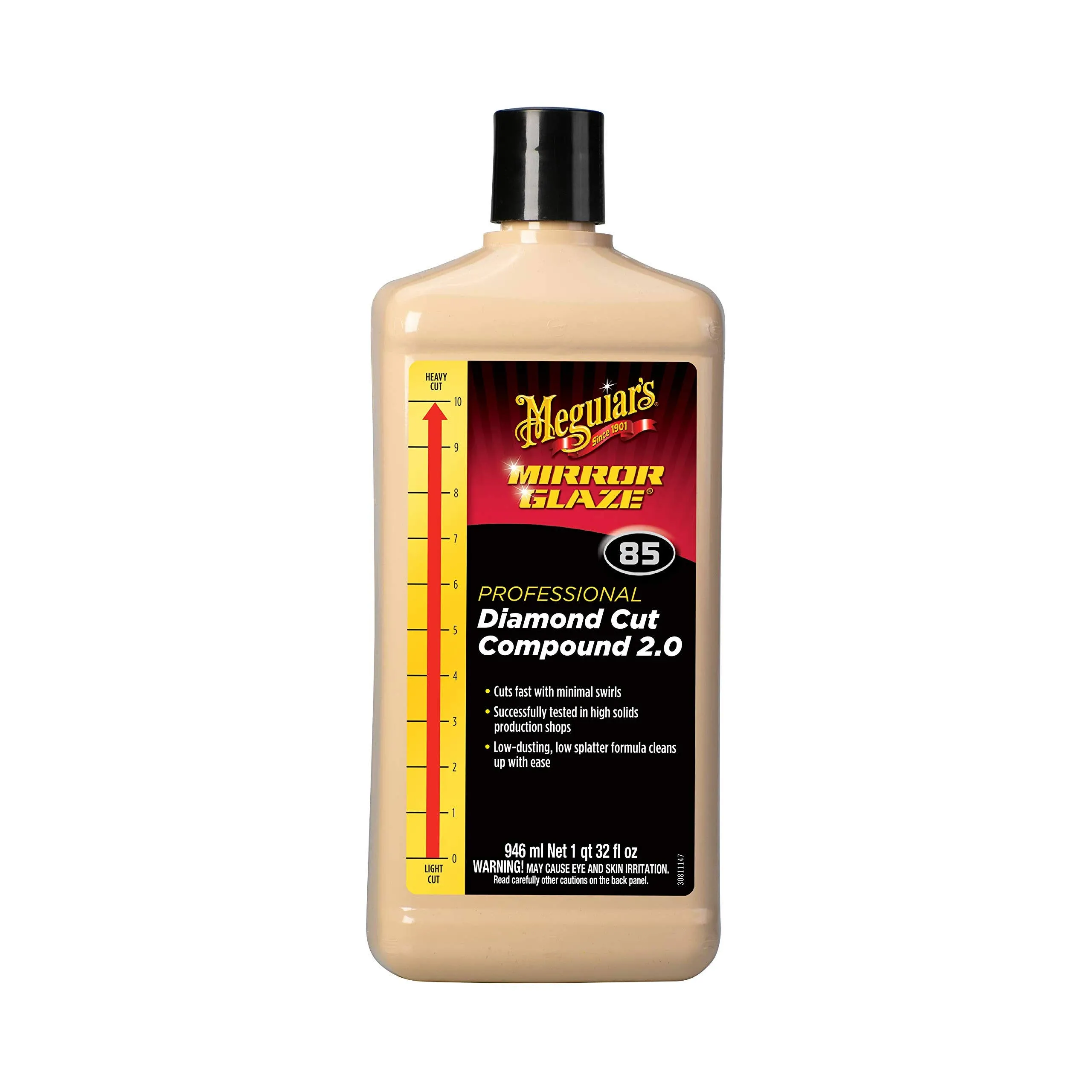 Meguiar's M8532 Mirror Glaze Diamond Cut Compound 2.0, 32 Fluid Ounces