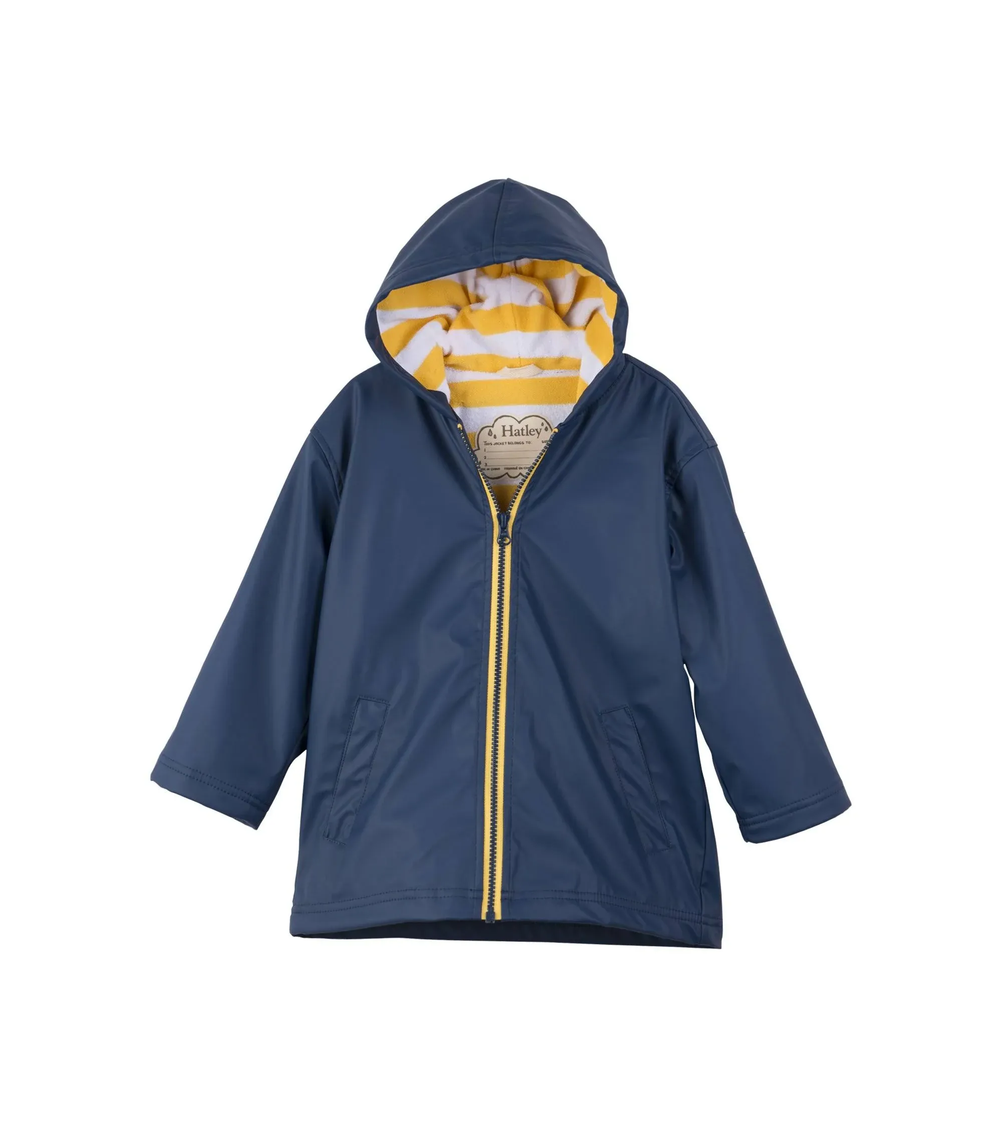 Hatley Splash Jacket Navy/Yellow 3