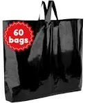 Camtoms Large Plastic Shopping Bags with Handles