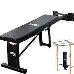 PRx Performance Wall Mounted Flat Weight Bench Black