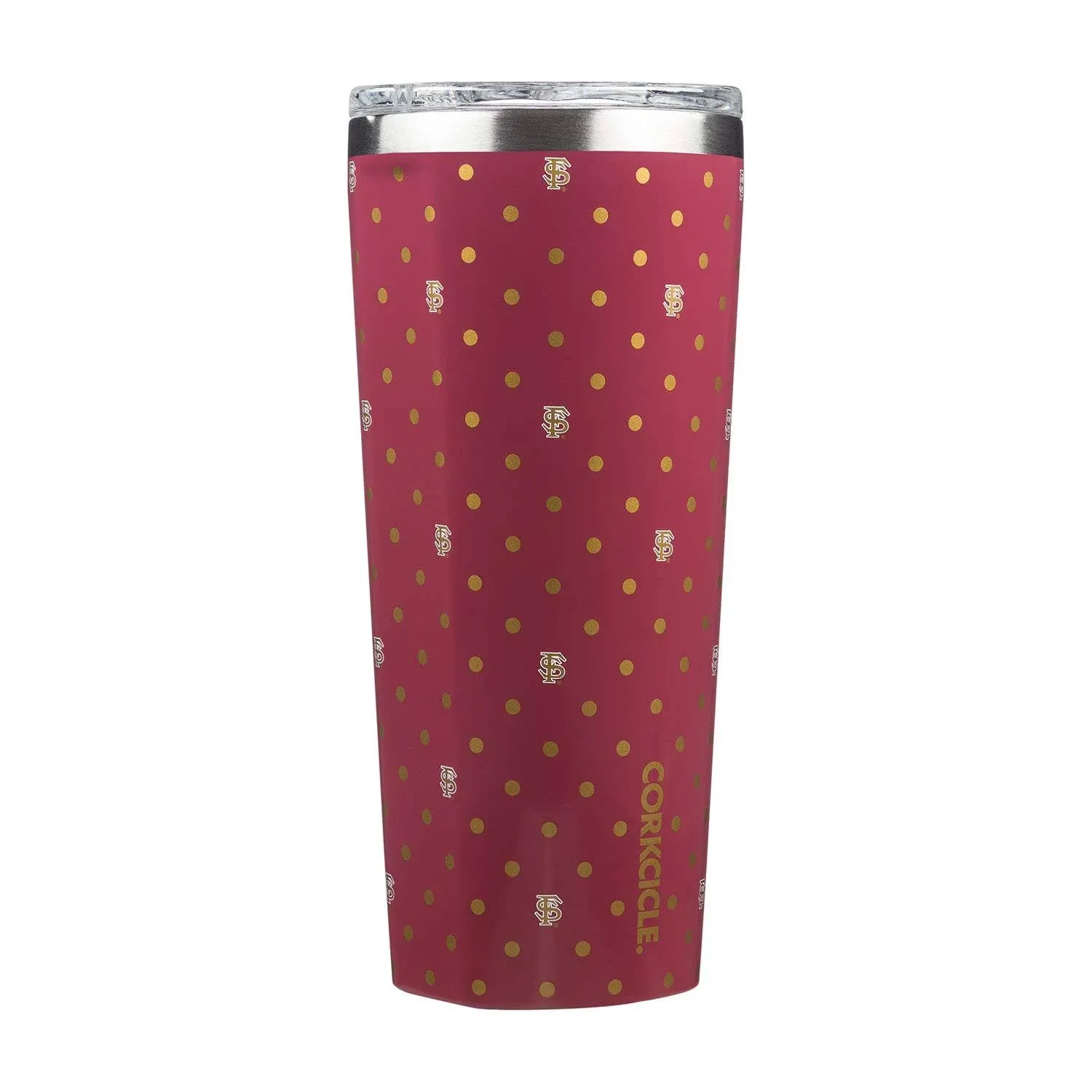 Corkcicle Florida State University Polka Dot 24 oz. Tumbler