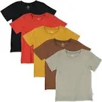 5-Pack Organic Cotton Short Sleeve T-shirts