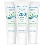 Bergman Kelly Hotel Shampoo and Conditioner 2in1 (0.5 fl oz, 200 PK, White Tea), Delight Your Guests with Revitalizing and Refre