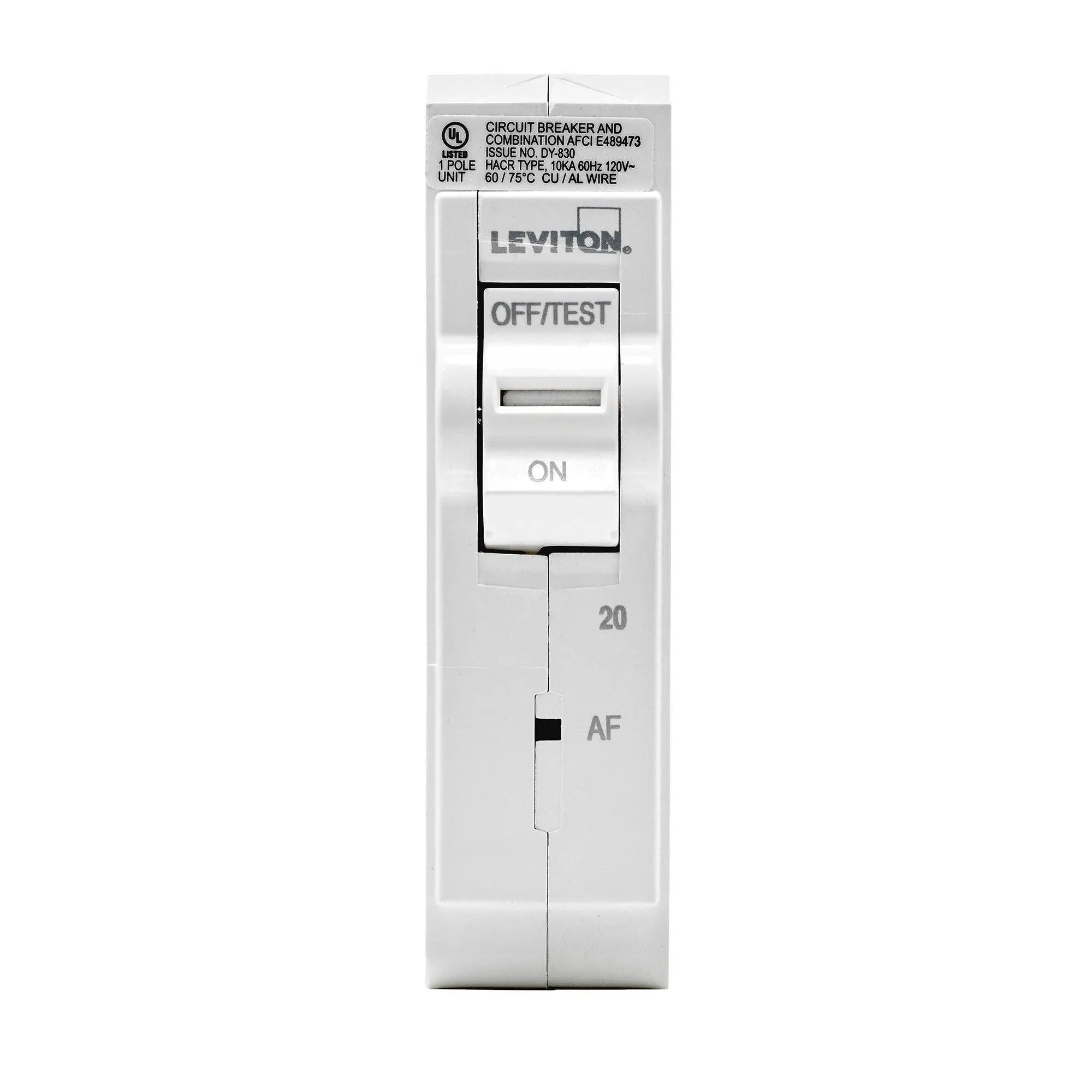 Leviton LB120-AF Branch Circuit Breaker, AFCI 1-Pole 20A