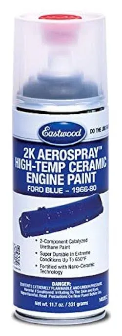 Eastwood 2K Aerospray High Temp Engine Paint Ford Blue 1966 80 14928Z