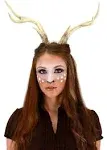 elope Deer Costume Antlers - Soft Molded Foam with Realistic Paint and Adjustable Chin Strap