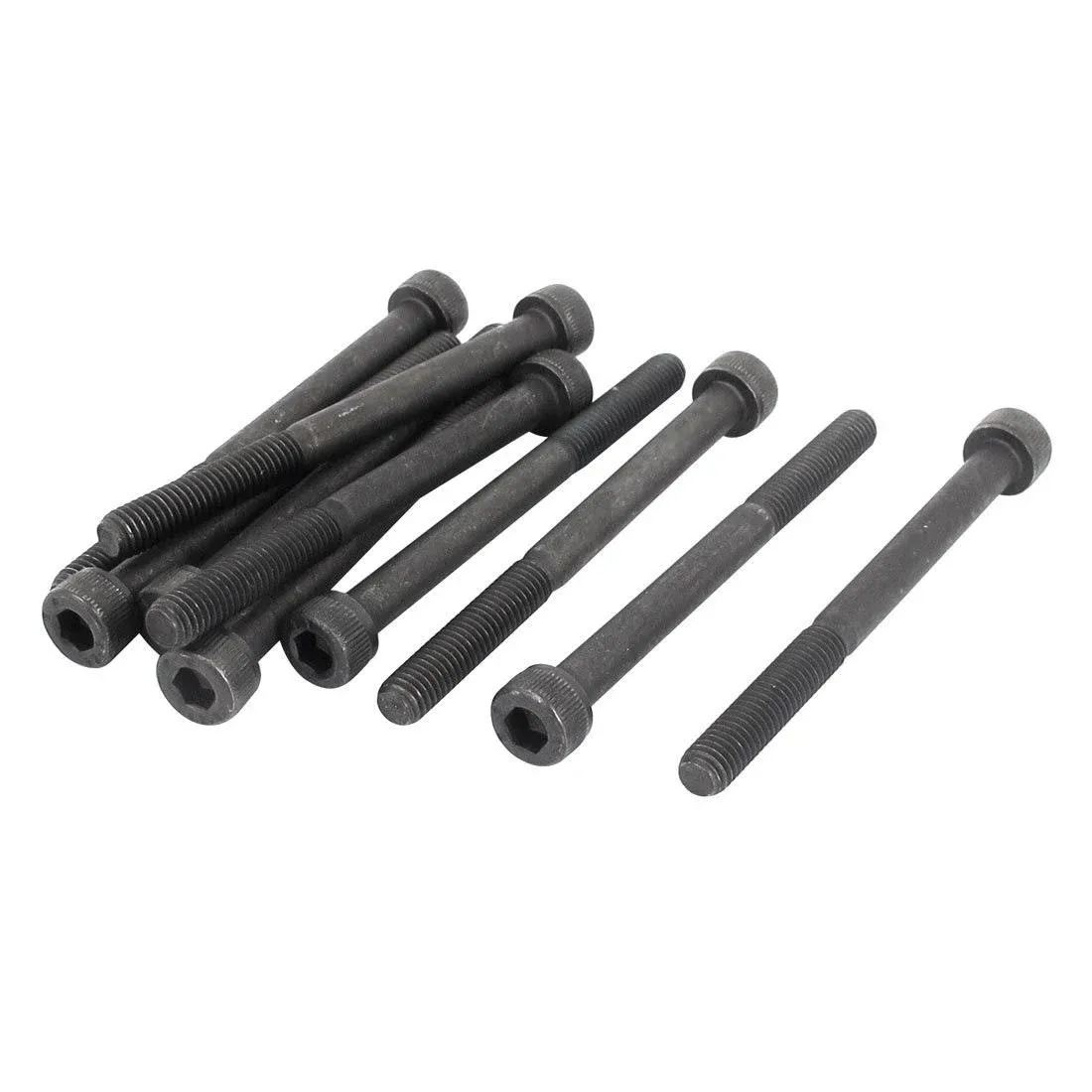 uxcell M5 x 60mm 12.9 Alloy Steel Hex Socket Head Cap Screws Bolt Black 10pcs