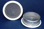 2.5" Round Open Screen Vent - White - Package of 4