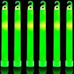 32 Ultra Bright 6 Inch Large Green Glow Sticks - Chem Lights with 12... 