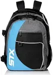 Lacrosse Sidewinder Lacrosse Backpack, Black/Columbia