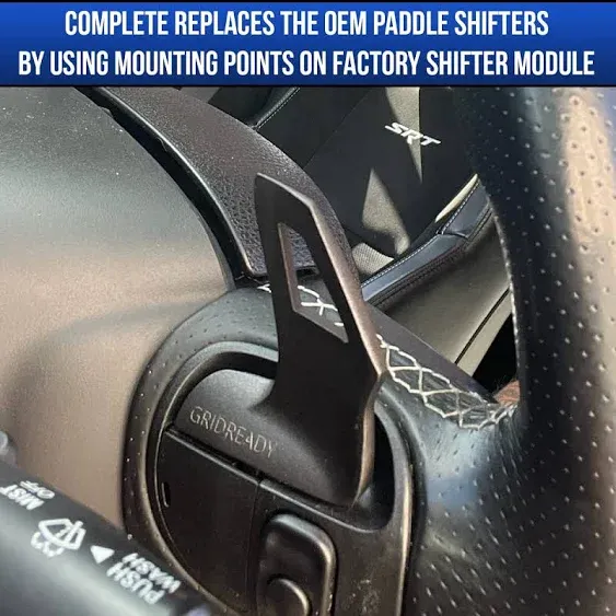 Paddle Shifter Extension for 2015+ Dodge Charger Accessories, Challenger, Durango, Grand Cherokee. Interior Upgrade fits sxt, gt, rt, Daytona, scat Pack, Hellcat, hemi, 392 and SRT