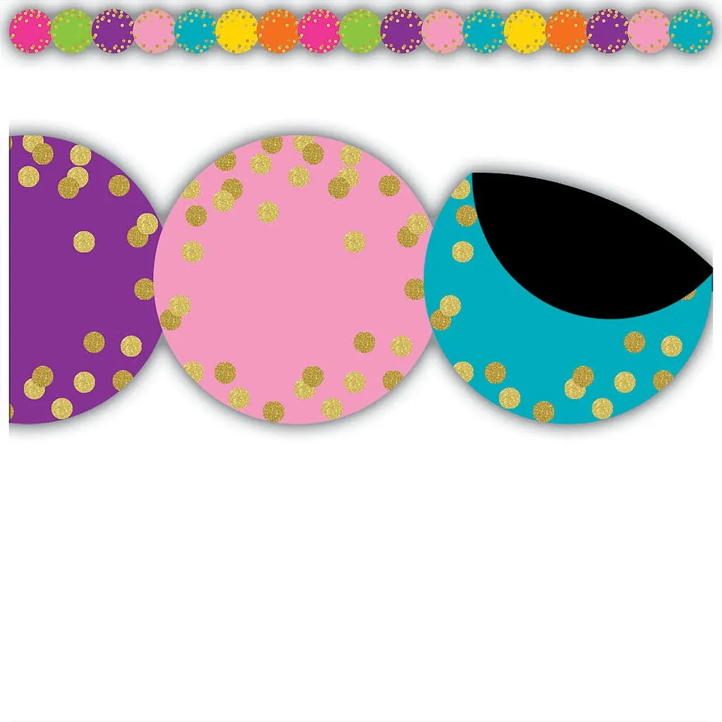 Teacher Created Resources Confetti Circles Die-Cut Mag Border