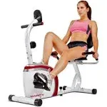 Marcy Recumbent Exercise Bike with Magnetic Resistance and Pulse Sensor NS-908R