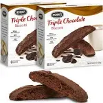 Nonni's Triple Chocolate Biscotti Italian Cookies - 2 Boxes Triple Chocolate ...