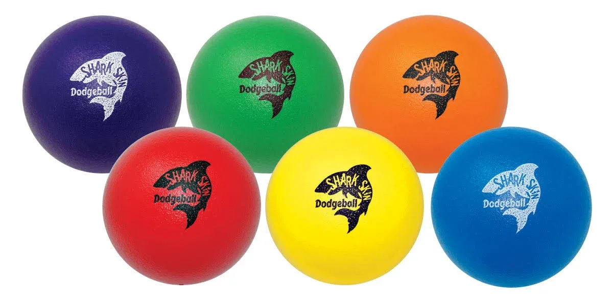 Shark Skin Dodgeballs 6-Color Foam Ball Set