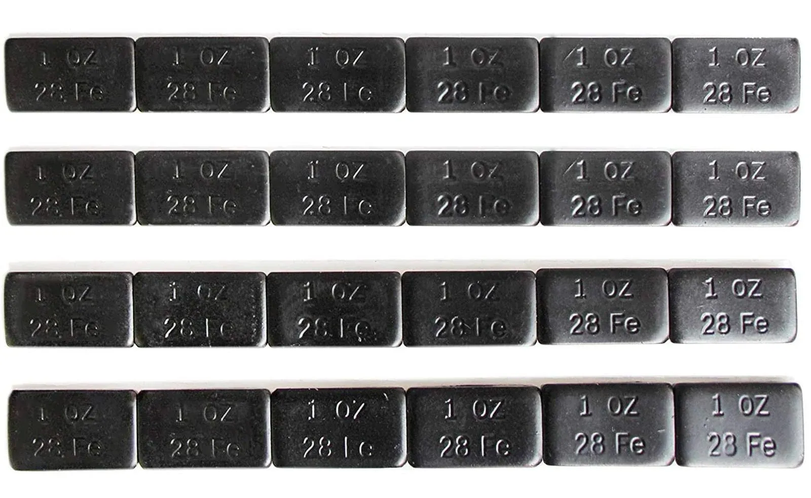 1 Oz Black Adhesive Backed Wheel Weights (24 Oz Pack)