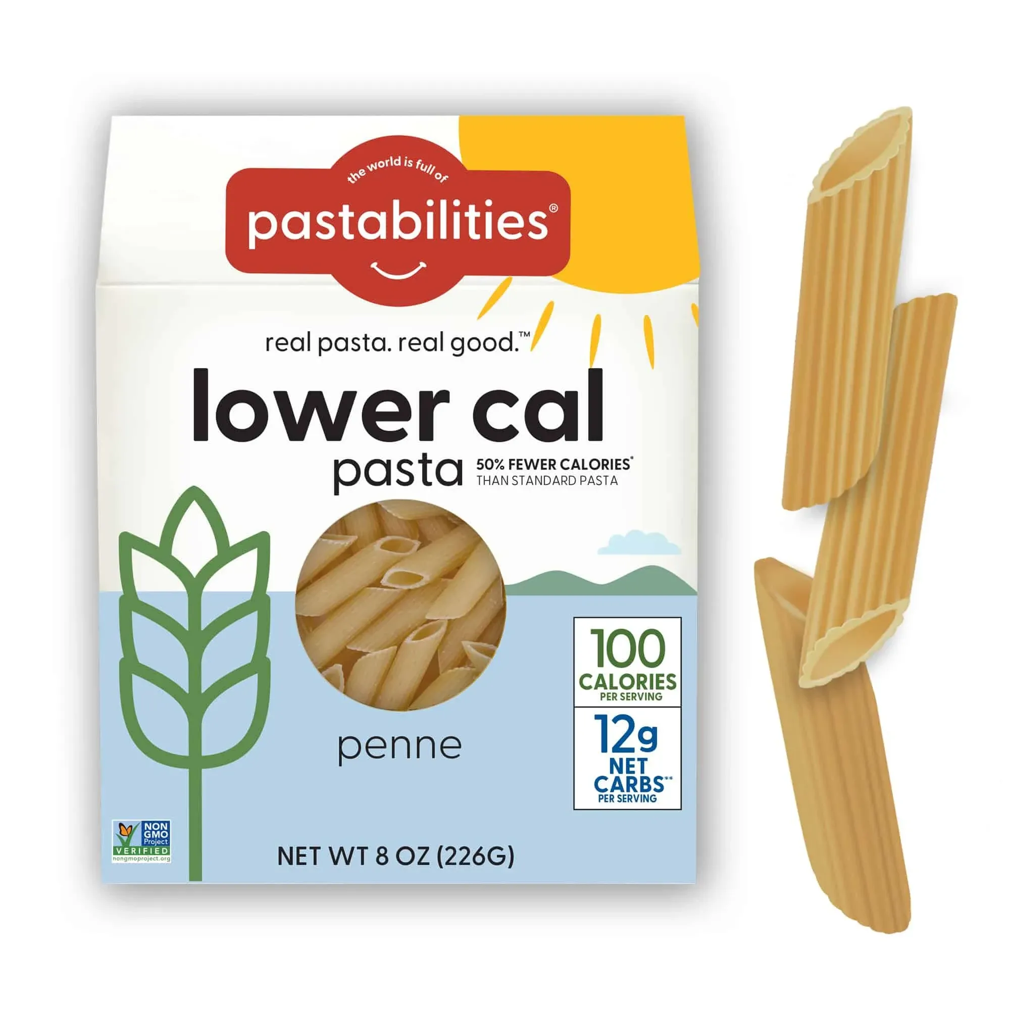 Pastabilities Lower Cal Pasta, 8 oz, One Pack / Penne