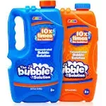 Joyin 2 Bottles Bubbles Refill 64 oz (Up to 5 Gallon) Big Bubble 64 oz Concentrated Bubble Solution for Bubble Machine, Gun, Wand Refill Fluid