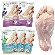 5 Pack Foot Peel Mask,Exfoliato<wbr/>r Peel off Calluses Dead Skin Callus Remover,Foot