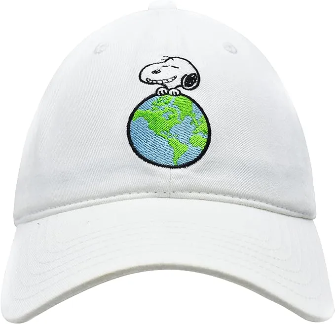 Concept One Peanuts Snoopy Dad Hat, Adult Baseball Cap with Curved Brim