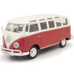 Maisto Special Edition - 1:25 Volkswagen Van &#034;Samba&#034; Die Cast Red/White