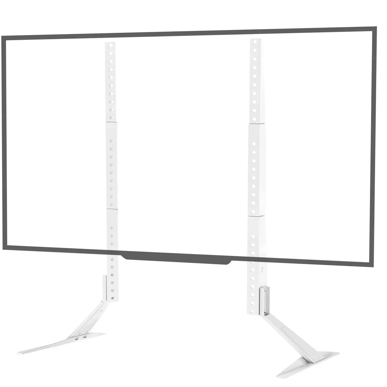 Wali Universal TV Stand TV Stand for Living Room Mounting for 27 to 85 inch television Up to 88lbs Small TV Legs with Mounting