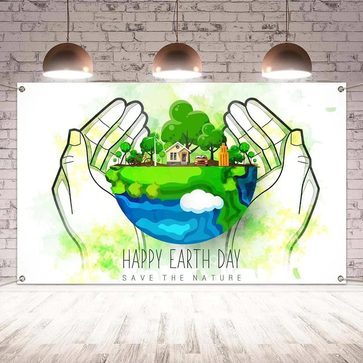 Happy Earth Day Photo Backdrop Save The Nature Banner April 22 Environmental 