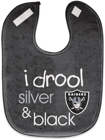 WinCraft NFL Oakland Raiders WCRA1963414 All Pro Baby Bib