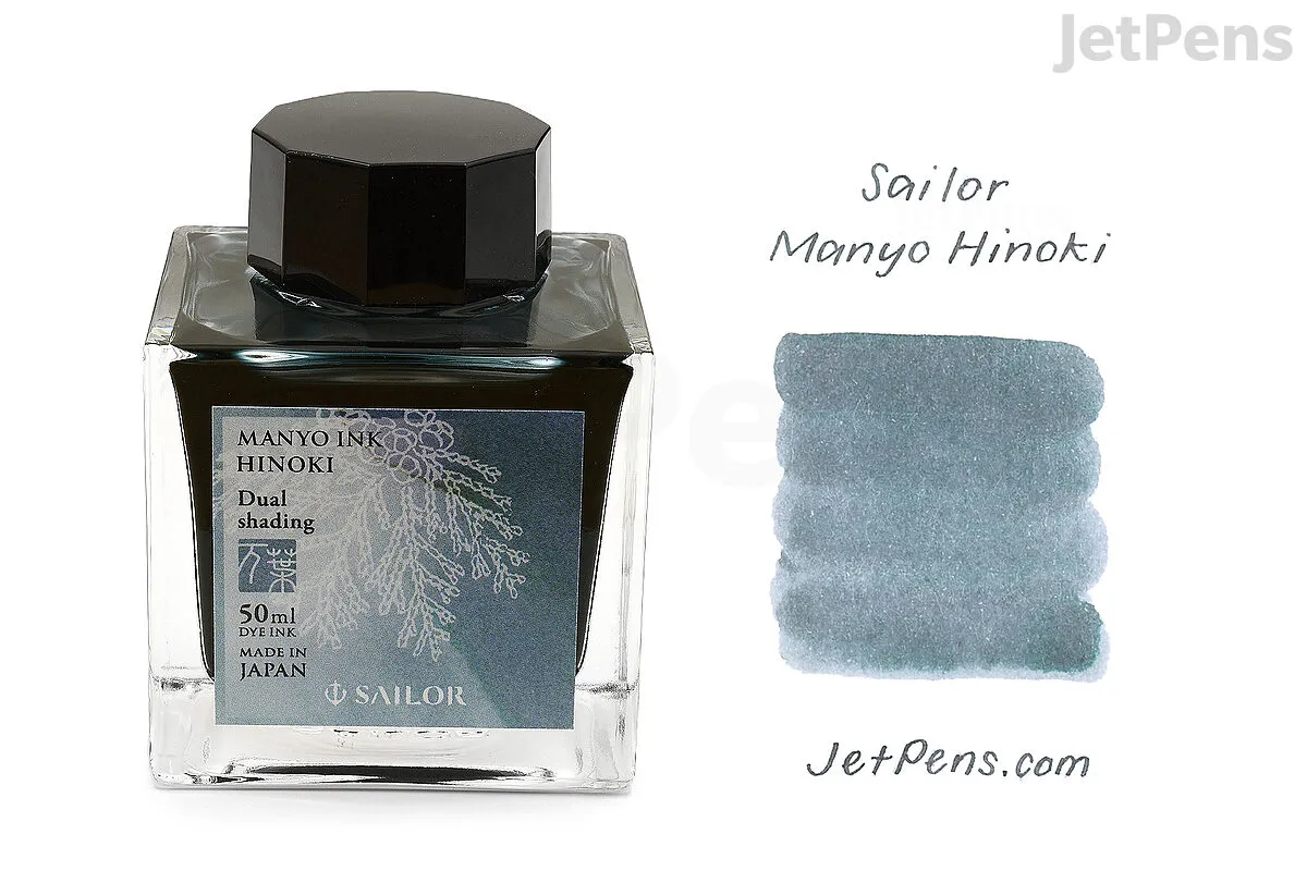 Sailor Manyo Dual Shading Ink 50ml - Hinoki