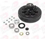 Dexter Hub & Drum Kit for 5.2K-7K Axles EZ Lube 8-1/2" Studs