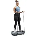 Sunny Health & Fitness Vibration Plate Exercise Machine, Full Body Vibrate Platform for Lymphatic Drainage with Multiple Speeds and Modes, Vibrating Plate Machine for Tension Relief & Weight Loss