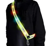 OLIKER LED Night Running Gear High Visibility LED Flashing Sash Outdoor Running Cycling Hiking Jogging Rechargeable Illuminating Gear for Men and Wom