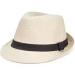 Levi's Men's Lightweight Straw Fedora Panama Hat