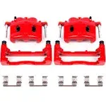 Power Stop 08-16 Cadillac Escalade Front Red Calipers w/Brackets - Pair