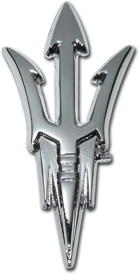 Elektroplate Arizona State Shiny Chrome Auto Emblem (Pitchfork)