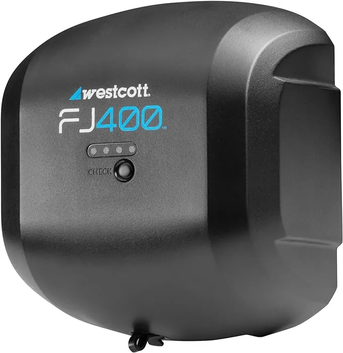 Westcott FJ400 AC/DC Lithium Polymer Battery - 480 Full Power Flashes, 0.9sec Recycle Time at Full Power