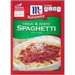 Mccormick Sauce Mix, Spaghetti, Thick & Zesty - 1.37 oz