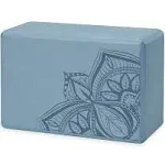 Gaiam Printed Yoga Block - Blue Shadow Point