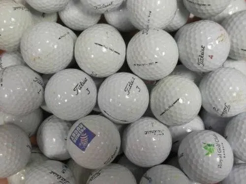 Titleist Pro V1/Pro V1X Assorted Models Recycled B/C Grade Golf Balls in Onion Mesh Bag (72-Piece), White