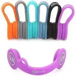 SUNFICON 6 Pack Magnetic Cord Organizers Cable Clips Cable Straps Silicone Twist Ties Colorful Headphone Cord Keeper Holder Manager Bookmark Whiteboard Fridge Magnet Keychain Gift Home,Office,School