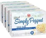 Jolly Time Simply Popped, Vegan, Dairy Free Microwave Popcorn, 3oz Sharing Bag, 3 Bags Per Carton (Simply Popped Sea Salt, 3 Ounce (Pack of 12))