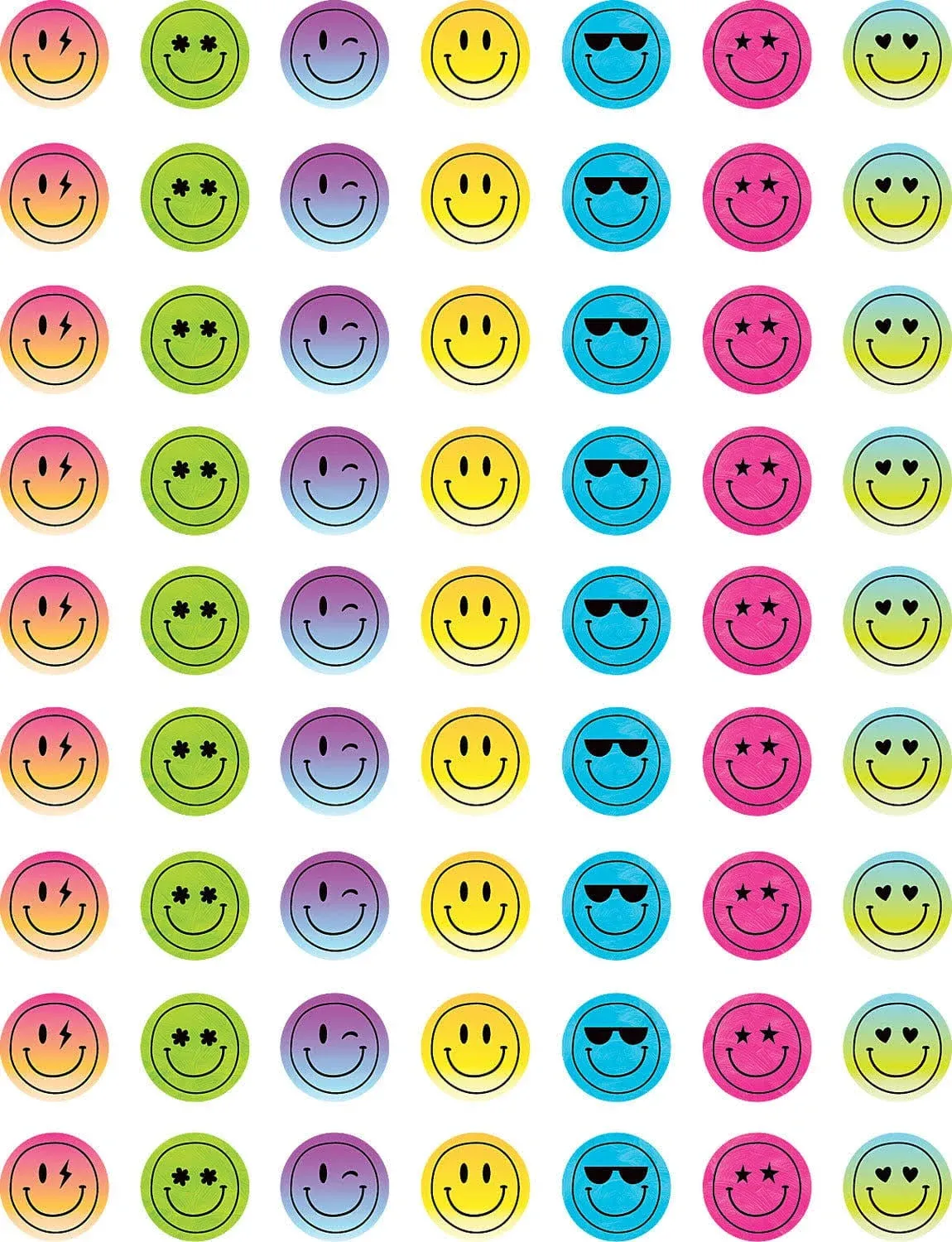 Teacher Created Resources - Brights 4ever Smiley Faces Mini Stickers