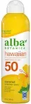 Alba Botanica Hawaiian Sunscreen Coconut Spray SPF 50, 5oz 6/24