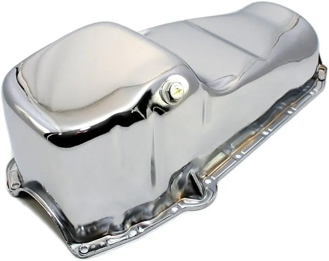 Assault Racing Products A7005 58-79 SBC Chrome Stock Capacity Oil Pan 283 305 327 ...