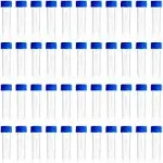 5ml Plastic Test Tubes Screw Caps Small Bottle Vial Storage Vial Storage Container for Lab-50pcs