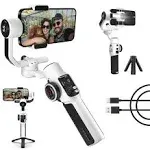 Zhiyun Smooth 5S [Official] Gimbal Stabilizer for Smartphones iPhone Gimbal 3 Axis with Built-In Fill Light Tripod for Vlog Youtube Tiktok Instagram