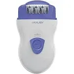 Epilady Speed Corded Epilator - Hair Removal Epilator for Women and Men, Hair Remover for Arms, Legs, Underarms, Bikini Area, and Face, Two Speeds, White/Red